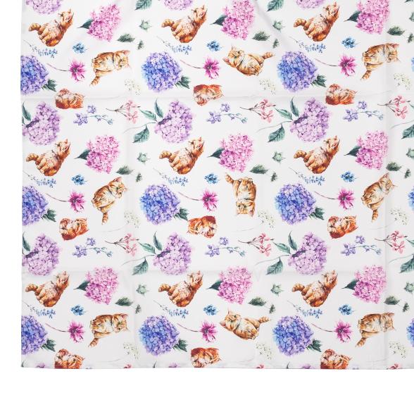 Tischdecke Katze 130x170cm Hortensie - 112095700000 - 1 - 588px
