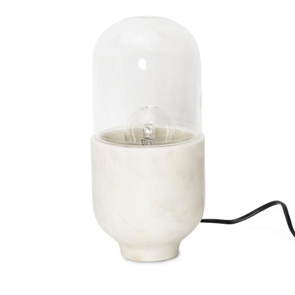 Tischleuchte Marmor weiß 22,5cm - 112100700000 - 1 - 588px