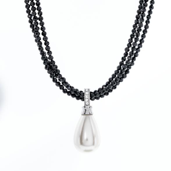 Collier 3-reihig+Anhänger Muschelkernperle - 112202500000 - 1 - 588px