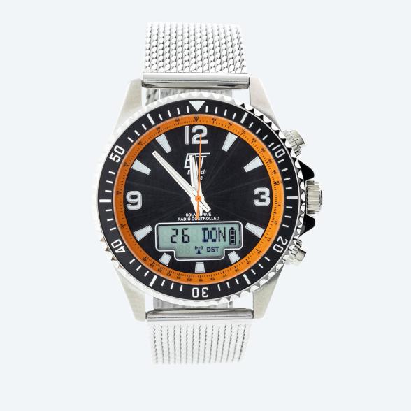 ETT Herren-Funk-Solaruhr schwarz-orange - 112250100000 - 1 - 588px