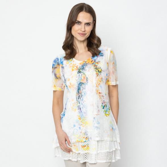 TRENDS by J. Leibfried Longshirt weiß multicolor 36/38 - 112322300001 - 1 - 588px