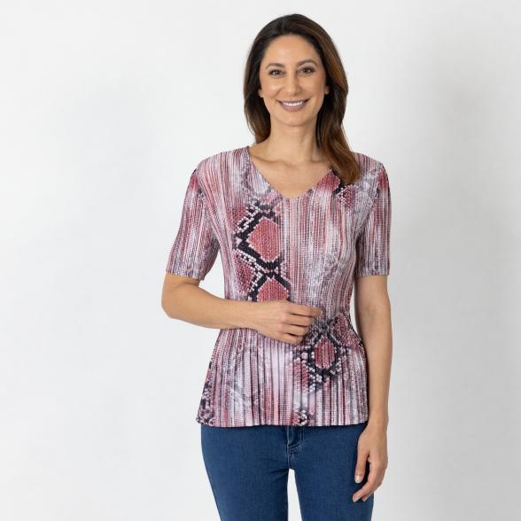 Jeannie Damen-Plissee-Shirt multicolor - 112345000000 - 1 - 588px