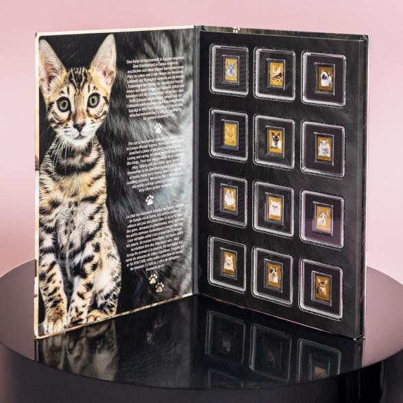 12er Set Münzbarren-Kollektion "Family Cats" - 112368400000 - 1 - 588px