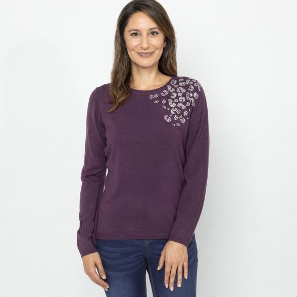 Cashmerelike by BLUE SEVEN Pullover pflaume 38 - 112390800001 - 1 - 588px