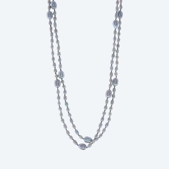 Collier Süßwasserzuchtperle silbergrau endlos - 112459500000 - 1 - 588px