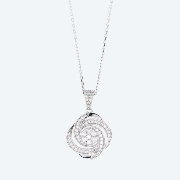 Anhänger mit Kette 925 St. Silber rhod. Zirkonia - 112492500000 - 1 - 588px