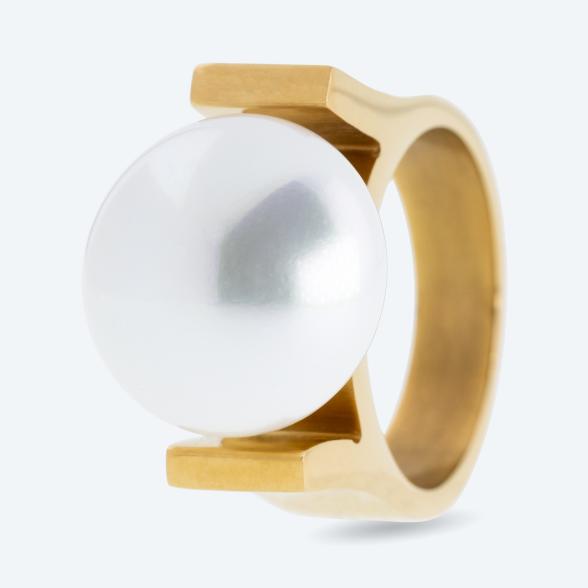 Ring Edelstahl vergoldet Muschelkernperle 18 - 112502500001 - 1 - 588px