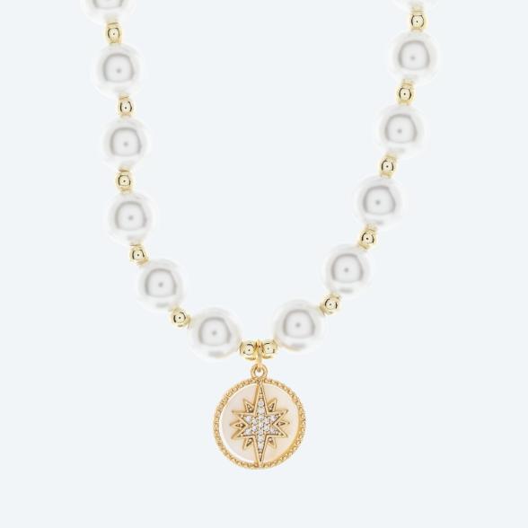Collier+Anhänger Bronze Muschelkernperle - 112503000000 - 1 - 588px