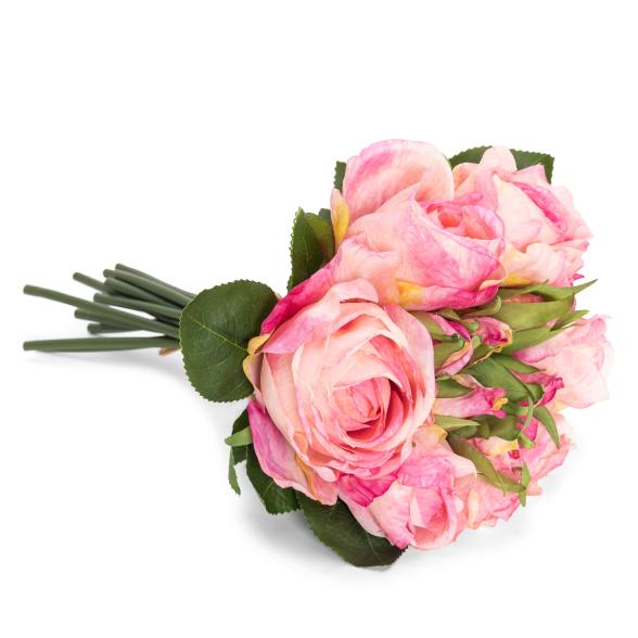 Rosenstrauß 12tlg. 30cm rosa - 112507700000 - 1 - 588px