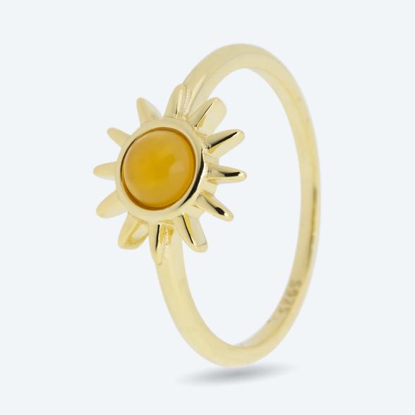 Ring 925 Sterling Silber vergoldet Achat 16 - 112511400001 - 1 - 588px