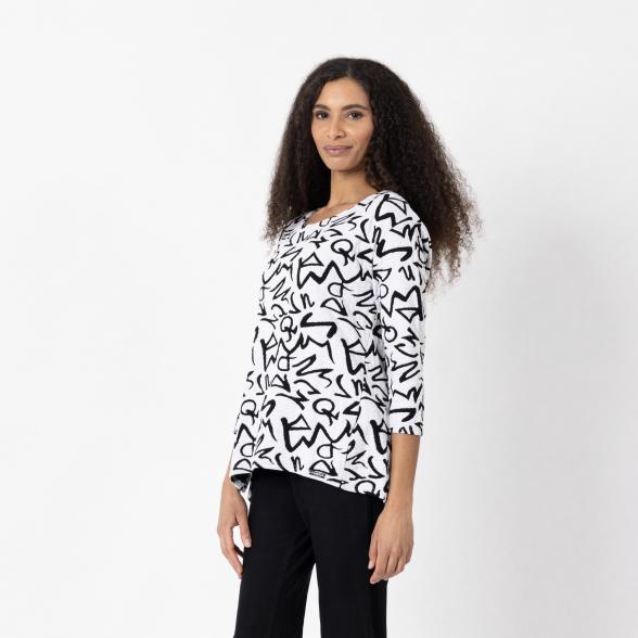 Vanessa Style Damen-Shirt weiß/schwarz 40/42 (2) - 112529300002 - 1 - 588px