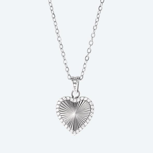 Titan Herz Anhänger mit Kette Edelstahl  - 112530200000 - 1 - 588px