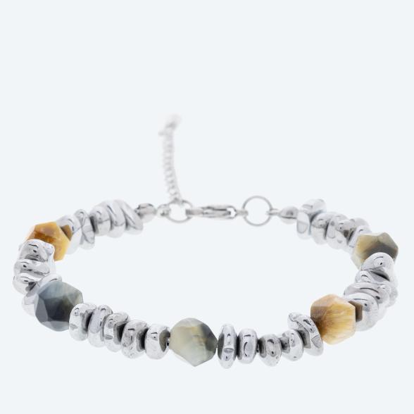 Armband Edelstahl rhodiniert Tigerauge - 112533300000 - 1 - 588px