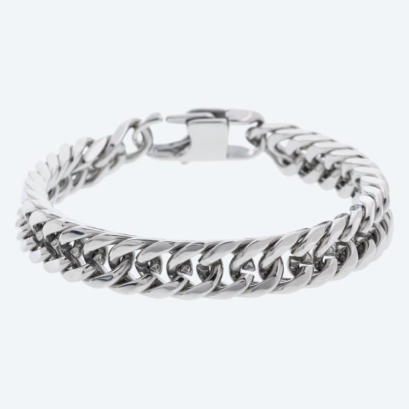 Panzerarmband Edelstahl versilbert - 112533900000 - 1 - 588px