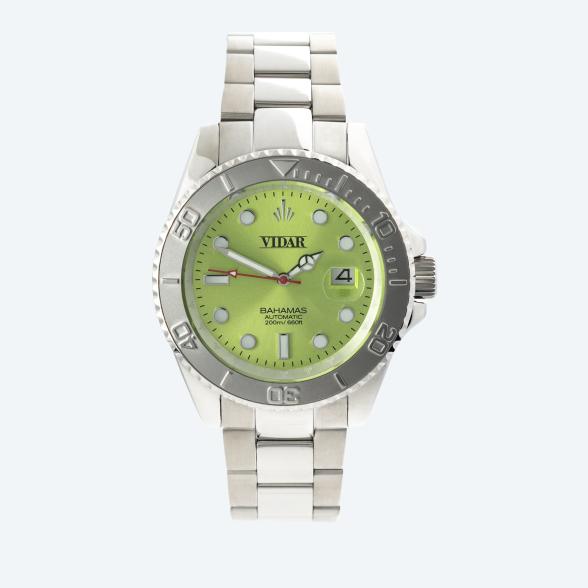 VIDAR Herren-Automatikuhr "Bahamas" lime - 112553300000 - 1 - 588px