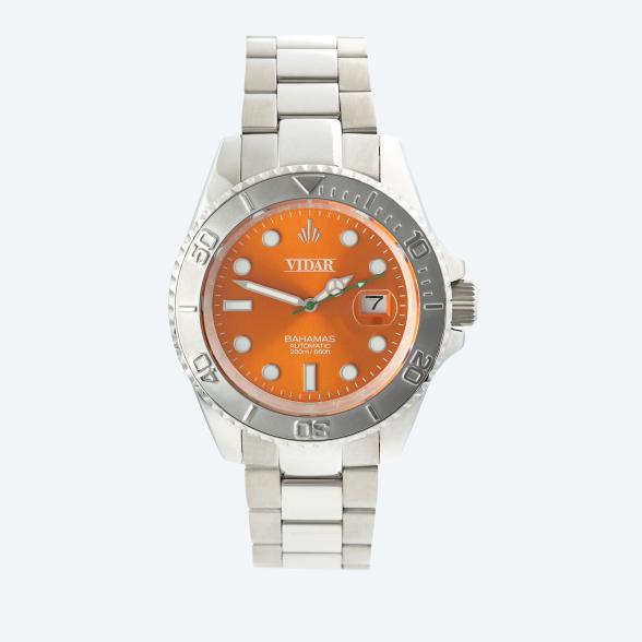 VIDAR Herren-Automatikuhr "Bahamas" orange - 112553400000 - 1 - 588px