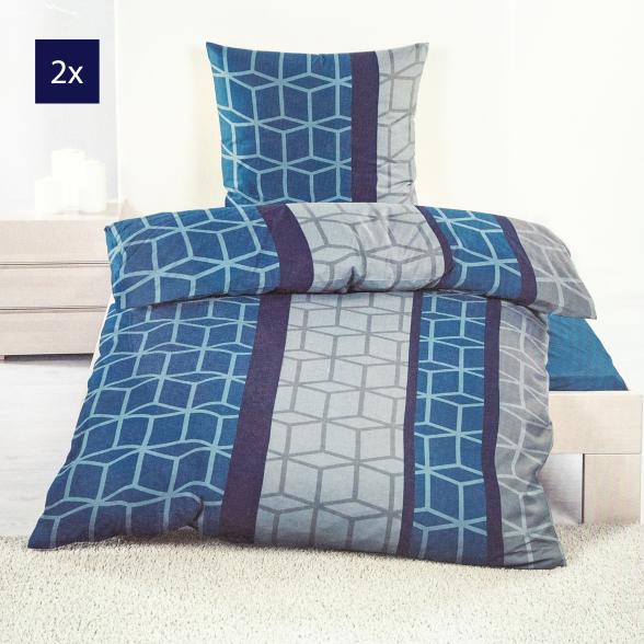 Bettwäsche 4tlg. Fleece blau - 112613700000 - 1 - 588px