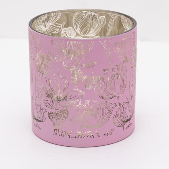 Glas Windlicht Blumen rosa - 112626500000 - 1 - 588px