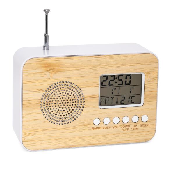 Radio mit Wecker Bambus - 112661800000 - 1 - 588px