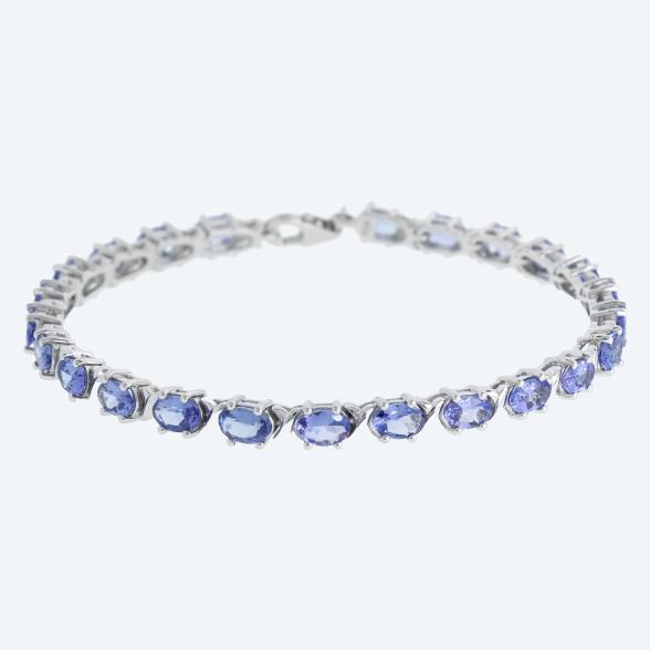 Armband 925 Sterling Silber rhodiniert Tansanit - 112705900000 - 1 - 588px
