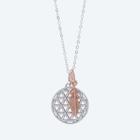 Anhänger mit Kette 925 Silber bicolor - 112718400000 - 1 - 588px