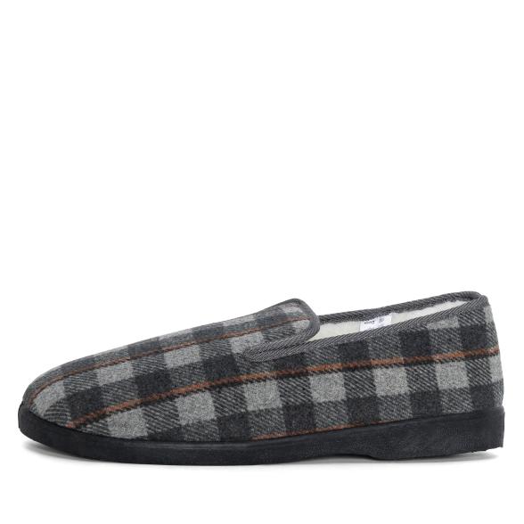 NORWAY ORIGINALS Herrenhausschuhe grau Karo 40 - 112737000001 - 1 - 588px