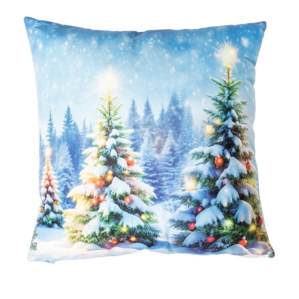 LED Kissen Weihnachtswald 40x40cm - 112753700000 - 1 - 588px