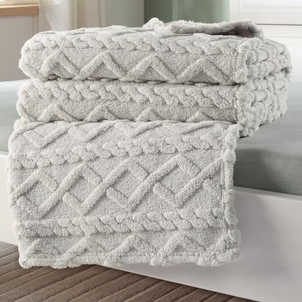 Jacquarddecke 150x200cm grau - 112756200000 - 1 - 588px