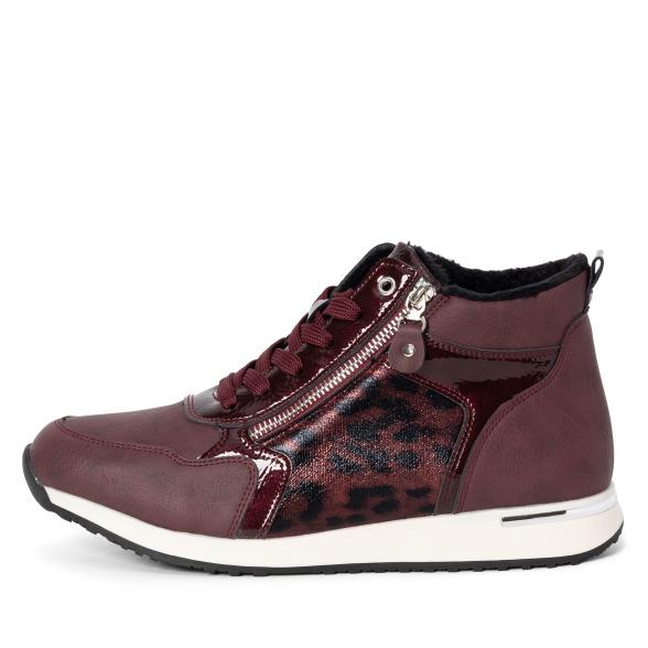 TOPWAY COMFORT Damen-Hochschnürer burgundy 36 - 112760900001 - 1 - 588px