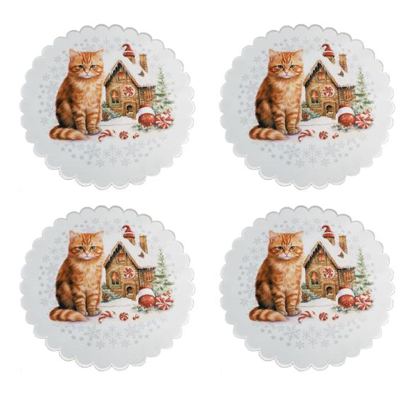 Tischdeckchen Katze 4er Set 39cm - 112764800000 - 1 - 588px