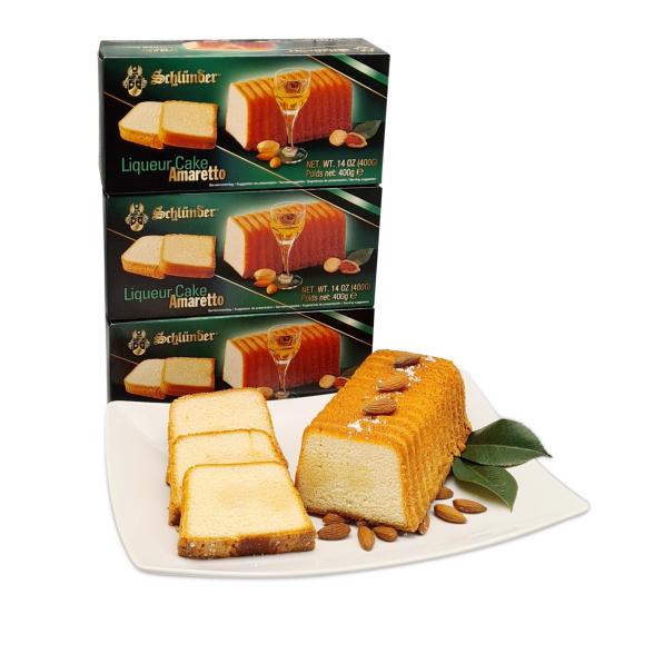 Schlünder Likörkuchen Amaretto 3 x 400g - 112765700000 - 1 - 588px