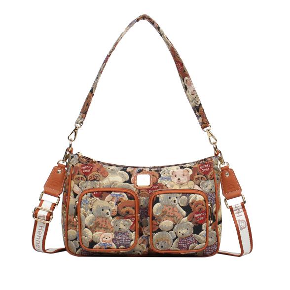 Henney Bear Schultertasche cognac/multicolor - 112783400000 - 1 - 588px