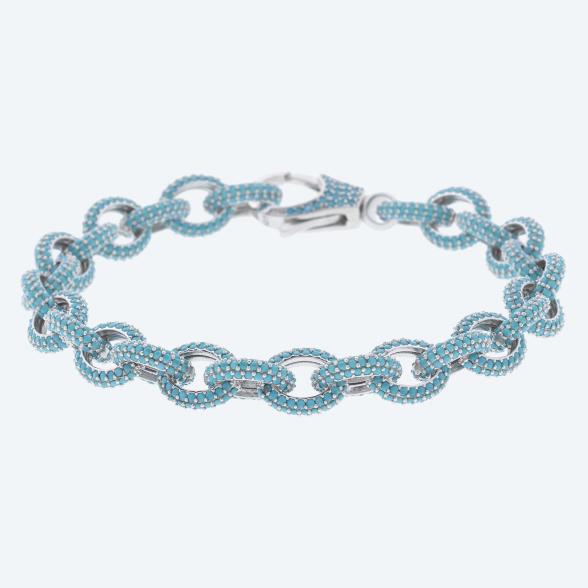 Armband 925 Sterling Silber rhod. Türkis synth. - 112798900000 - 1 - 588px