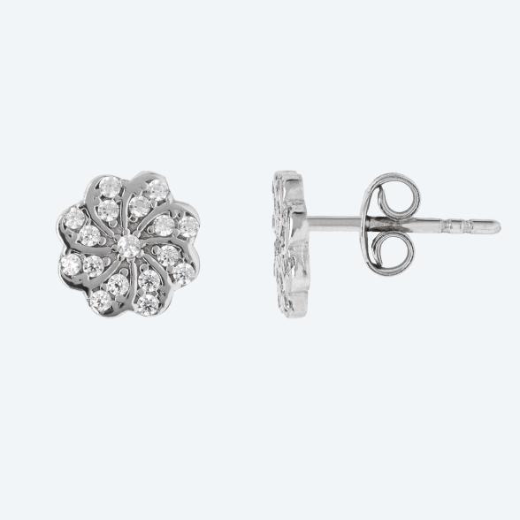 Ohrstecker 925 Sterling Silber rhodiniert Zirkonia - 112799500000 - 1 - 588px