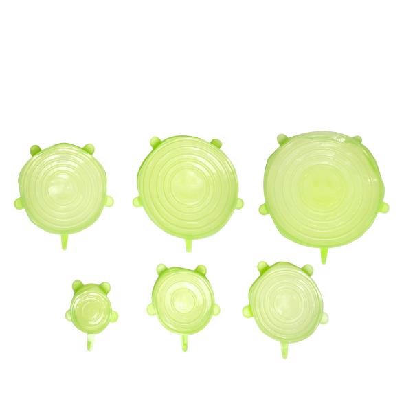 Stretch Deckel Silikon 6 tlg.  grün - 112841000000 - 1 - 588px