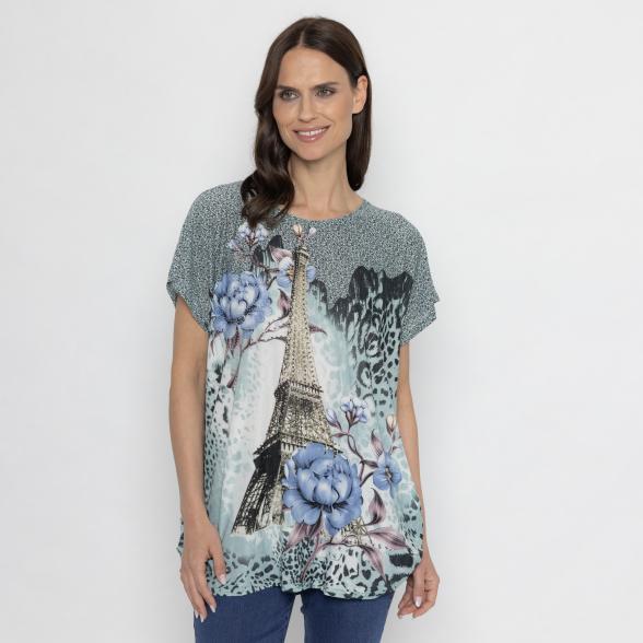 FASHION NEWS Damen-Shirt grün/ multicolor M/L - 112843900001 - 1 - 588px