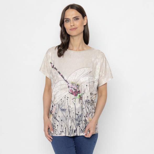 FASHION NEWS Damen-Shirt beige/ multicolor M/L - 112844500001 - 1 - 588px
