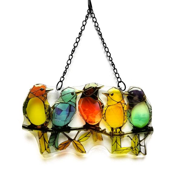 Fensterbild Vogelversammlung 25cm - 112861300000 - 1 - 588px