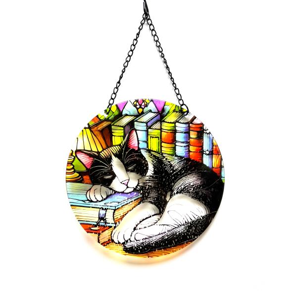 Fensterbild Schlafende Katze 25cm - 112861800000 - 1 - 588px