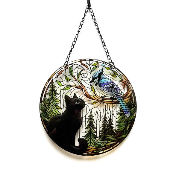 Fensterbild Schwarze Katze 25cm - 112862600000 - 1 - 588px