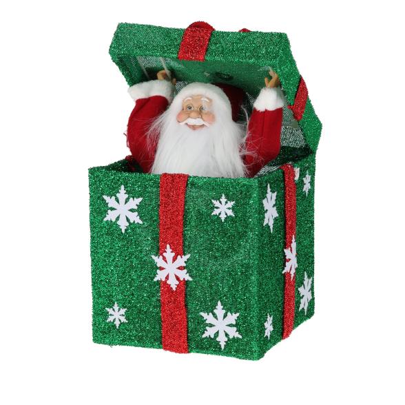 Weihnachtsmann im Geschenk 31cm - 112877500000 - 1 - 588px