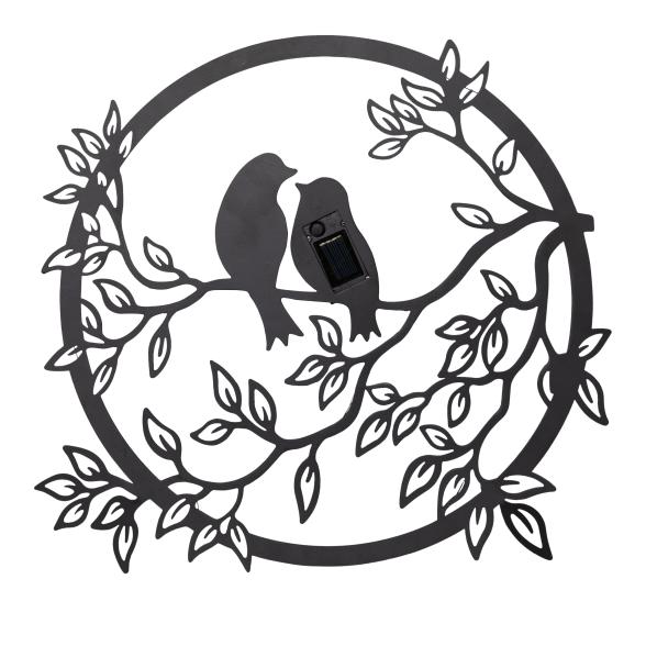 LED-Solar-Wanddekoration Liebesvögel 38cm - 112884800000 - 1 - 588px