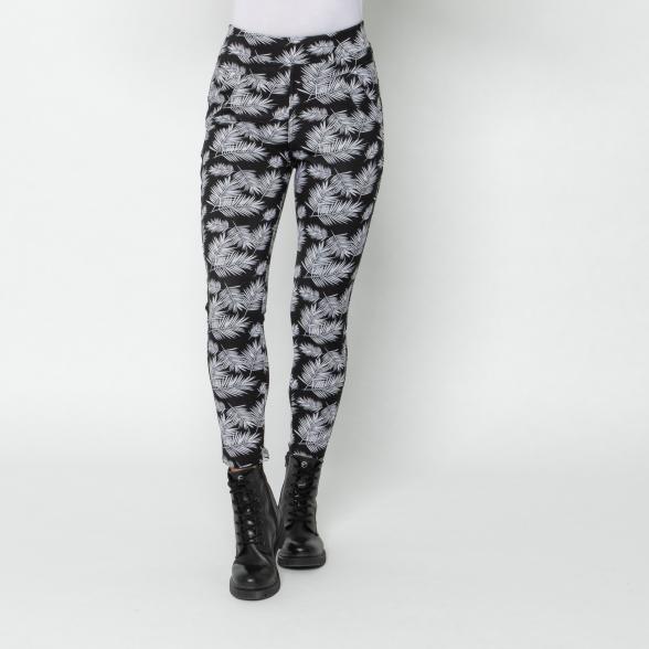 FASHION NEWS Thermo-Fleece-Leggings schwarz/weiß 36/38 - 112925900001 - 1 - 588px