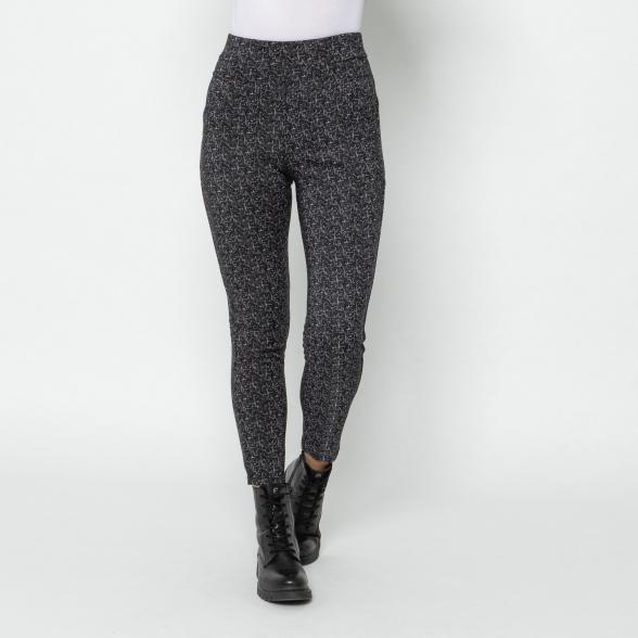 FASHION NEWS Thermo-Fleece-Leggings schwarz/weiß 36/38 - 112926200001 - 1 - 588px