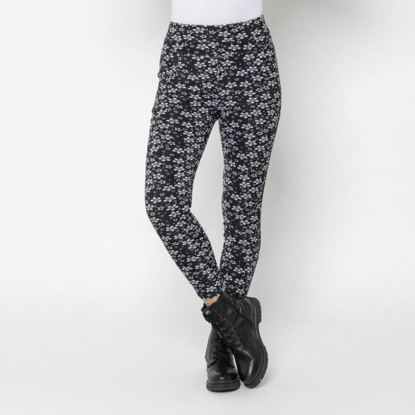 FASHION NEWS Thermo-Fleece-Leggings schwarz/weiß 36/38 - 112926300001 - 1 - 588px