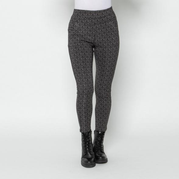 FASHION NEWS Thermo-Fleece-Leggings schwarz/beige 36/38 - 112926400001 - 1 - 588px