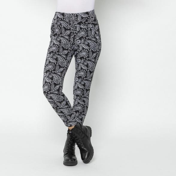 FASHION NEWS Thermo-Fleece-Leggings schwarz/weiß 36/38 - 112926500001 - 1 - 588px