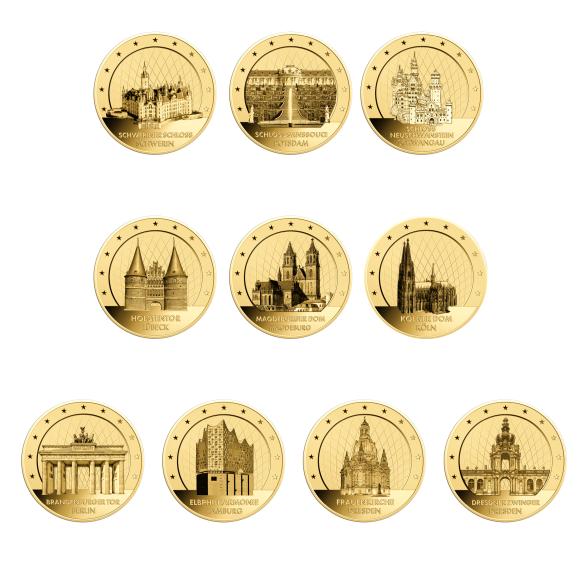 10 Goldmünzen Deutsche Bauwerke & Denkmäler - 112940800000 - 1 - 588px