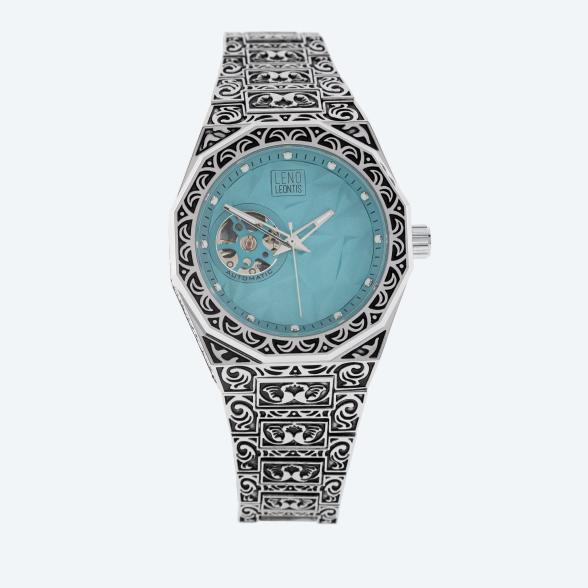 Leno Leontis Automatikuhr "Genua" iceblau - 112944200000 - 1 - 588px