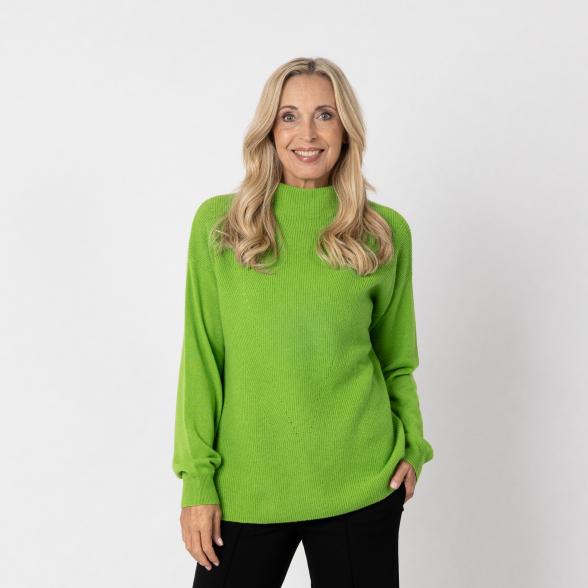 100% KASCHMIR Pullover, Stehkragen, kiwi 34/36 - 112961000001 - 1 - 588px